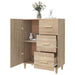 Dulap, stejar sonoma, 69,5x34x90 cm, lemn compozit - WALTI WALTI