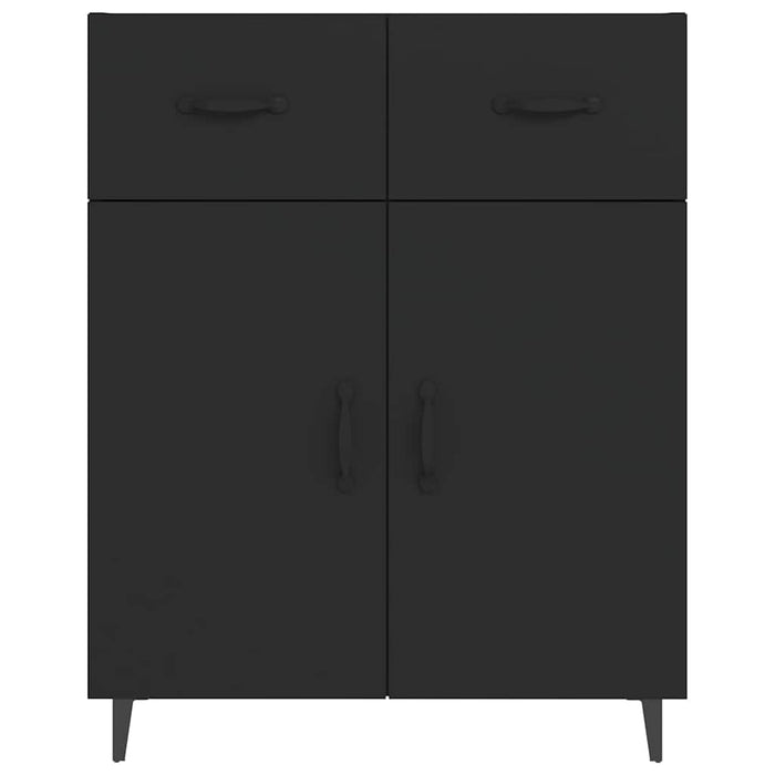 Dulap, negru, 69,5x34x90 cm, lemn compozit WALTI