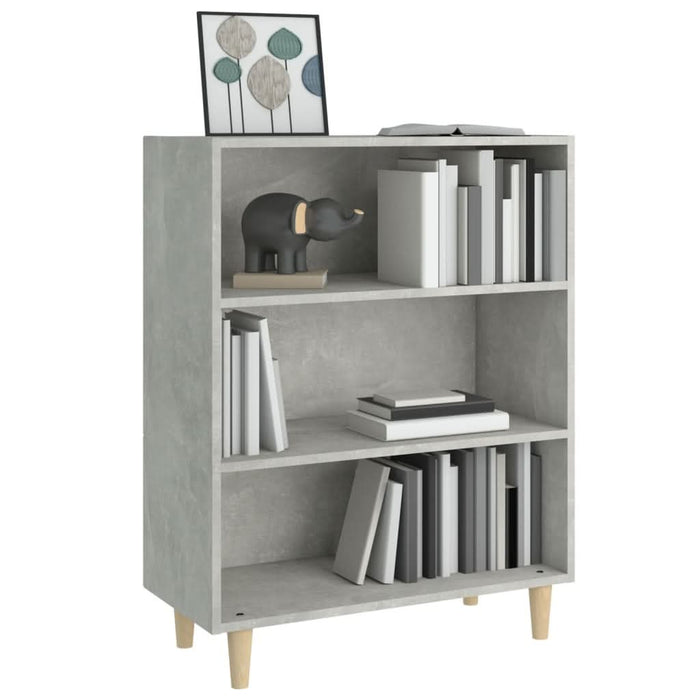 Măsuță de cafea, gri beton, 69,5x32,5x90 cm, lemn prelucrat - WALTI WALTI