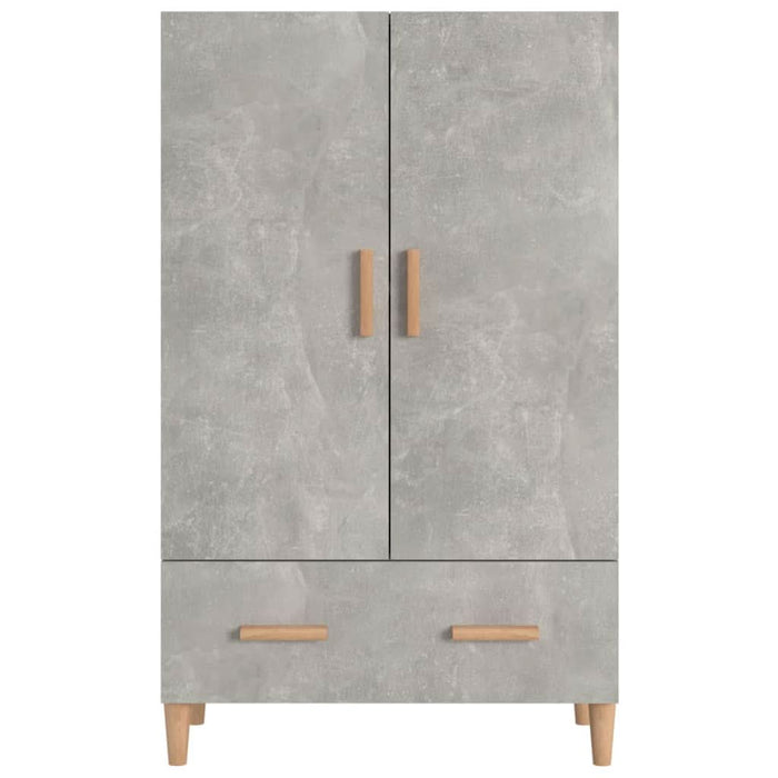 Dulap înalt, gri beton, 70x31x115 cm, lemn compozit - WALTI WALTI