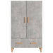 Dulap înalt, gri beton, 70x31x115 cm, lemn compozit - WALTI WALTI
