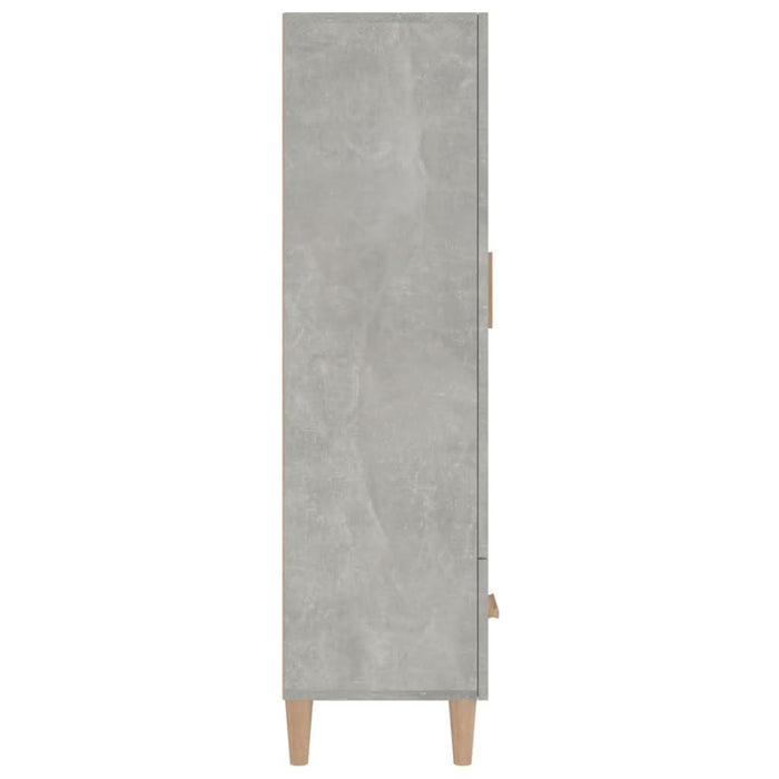 Dulap înalt, gri beton, 70x31x115 cm, lemn compozit - WALTI WALTI
