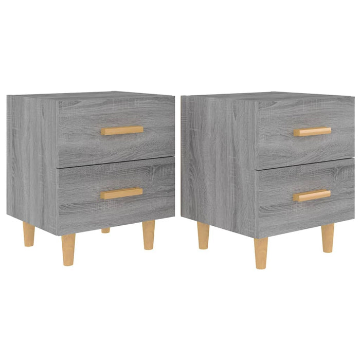 Noptiere, 2 buc., sonoma gri, 40x35x47,5 cm - WALTI WALTI