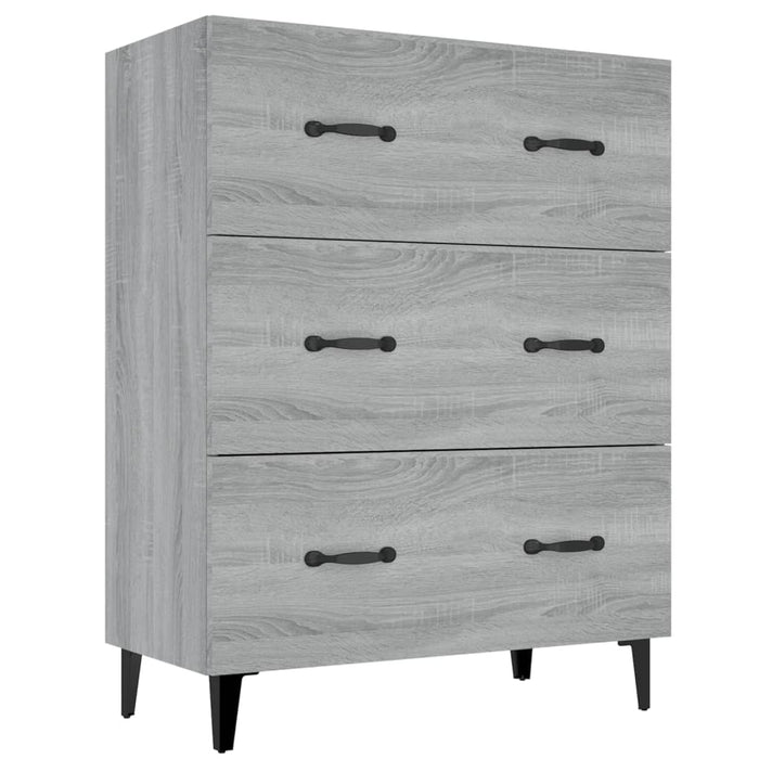 Dulap, gri sonoma, 69,5x34x90 cm, lemn compozit - WALTI WALTI