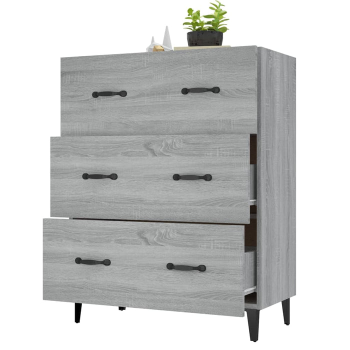 Dulap, gri sonoma, 69,5x34x90 cm, lemn compozit - WALTI WALTI