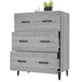 Dulap, gri sonoma, 69,5x34x90 cm, lemn compozit - WALTI WALTI