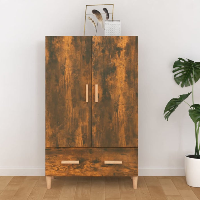 Dulap înalt, stejar fumuriu, 70x31x115 cm, lemn prelucrat - WALTI WALTI