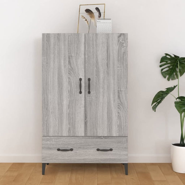 Dulap înalt, gri sonoma, 70x31x115 cm, lemn compozit - WALTI WALTI