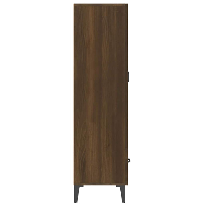 Dulap înalt, stejar maro, 70x31x115 cm, lemn compozit WALTI