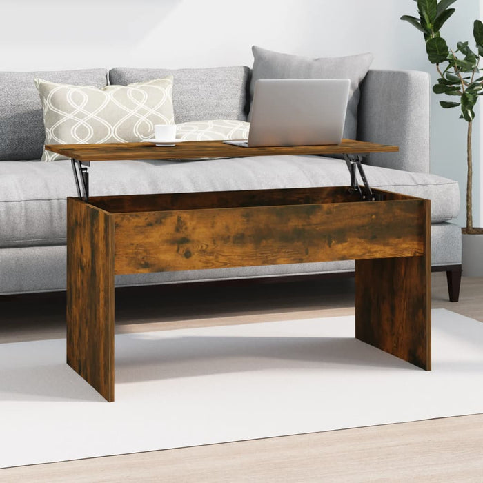Măsuță de cafea stejar fumuriu 102x50,5x52,5 cm lemn prelucrat WALTI