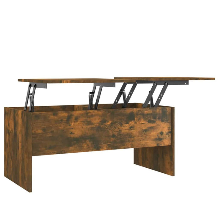 Măsuță de cafea stejar fumuriu 102x50,5x46,5 cm lemn prelucrat - WALTI WALTI