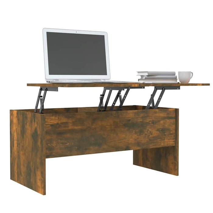 Măsuță de cafea stejar fumuriu 102x50,5x46,5 cm lemn prelucrat - WALTI WALTI