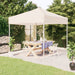 Cort pliabil pentru petrecere, crem, 2x2 m - WALTI WALTI
