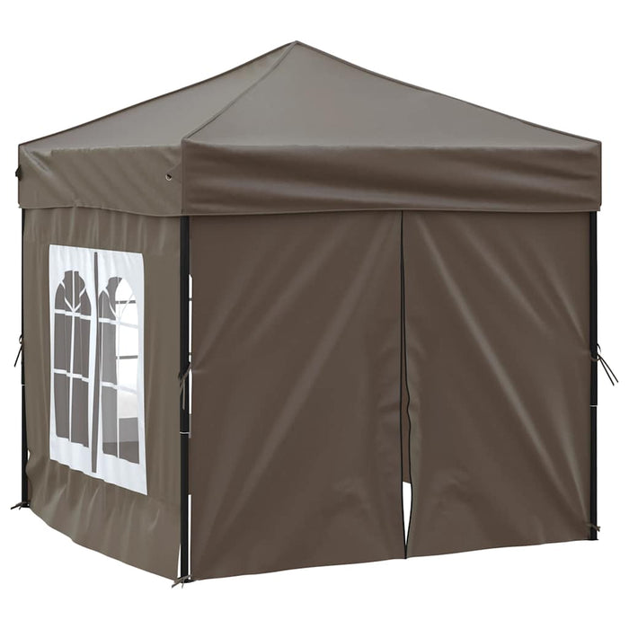 Cort pliabil pentru petrecere, pereți laterali, taupe, 2x2 m - WALTI WALTI