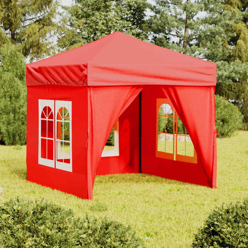 Cort pliabil pentru petrecere, pereți laterali, roșu, 2x2 m - WALTI WALTI