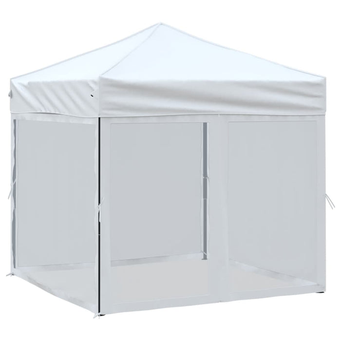 Cort pliabil pentru petrecere, cu pereți laterali, alb, 2x2 m - WALTI WALTI