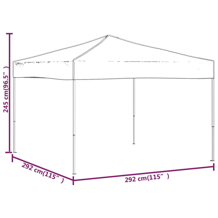 Cort pliabil pentru petrecere, albastru, 3x3 m - WALTI WALTI