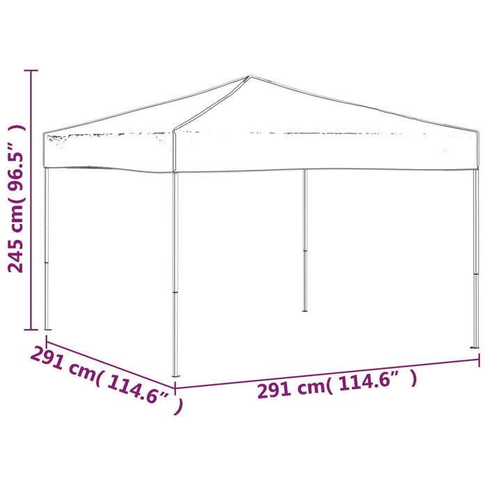 Cort pliabil pentru petrecere, crem, 3x3 m - WALTI WALTI