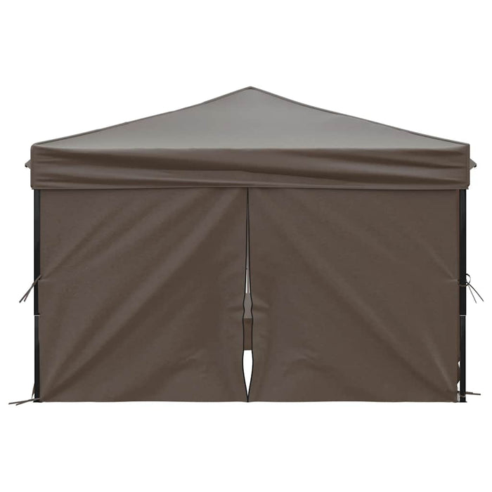 Cort pliabil pentru petrecere, pereți laterali, taupe, 3x3 m - WALTI WALTI