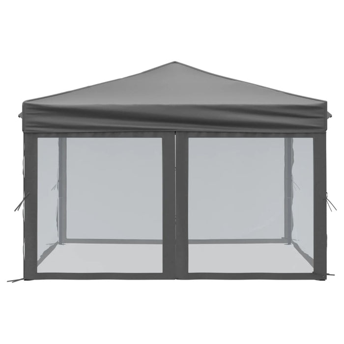 Cort pliabil pentru petrecere, pereți laterali, antracit, 3x3 m - WALTI WALTI