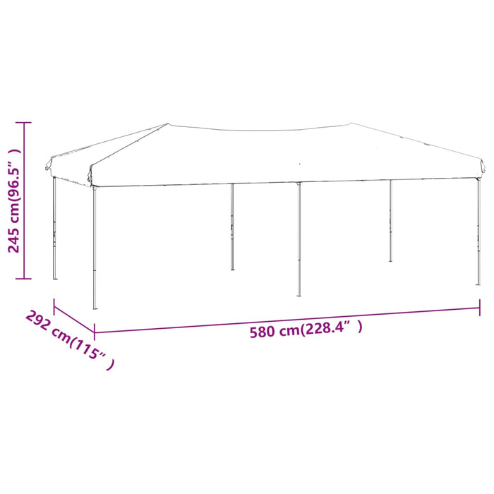 Cort pliabil pentru petreceri, antracit, 3x6 m - WALTI WALTI