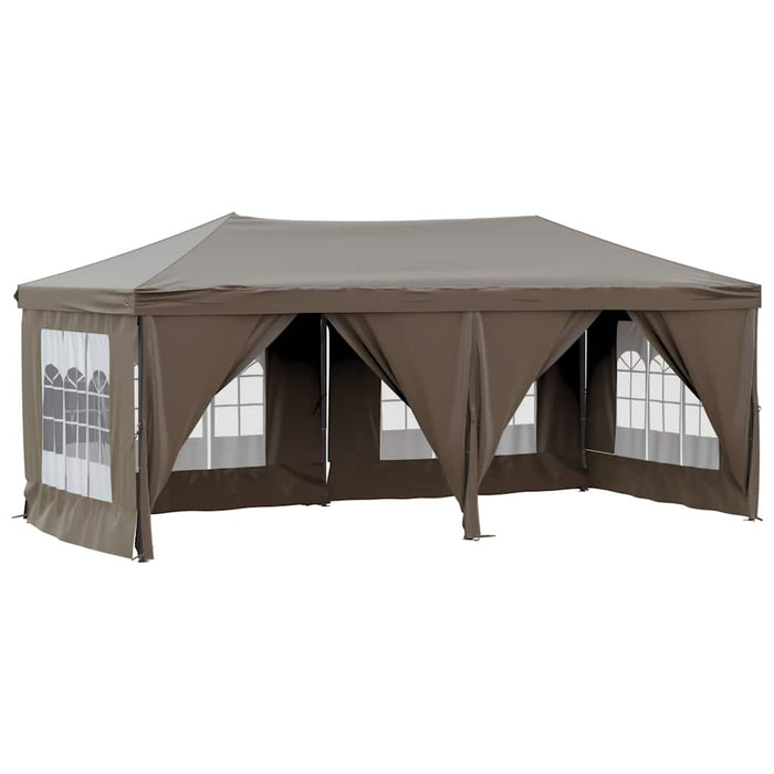 Cort pliabil pentru petrecere pereți laterali, gri taupe, 3x6 m - WALTI WALTI