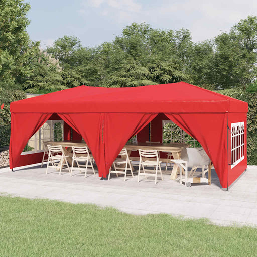 Cort pliabil pentru petrecere, pereți laterali, roșu, 3x6 m - WALTI WALTI