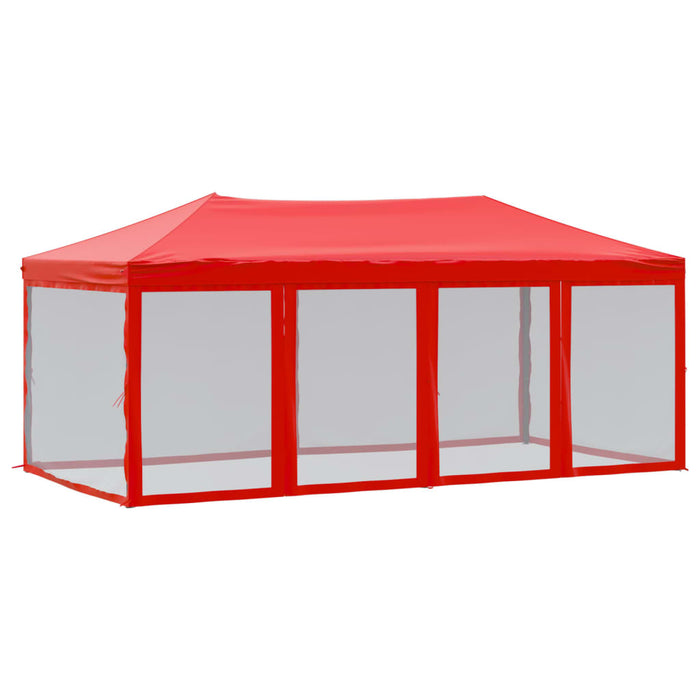 Cort pliabil pentru petrecere, pereți laterali, roșu, 3x6 m - WALTI WALTI