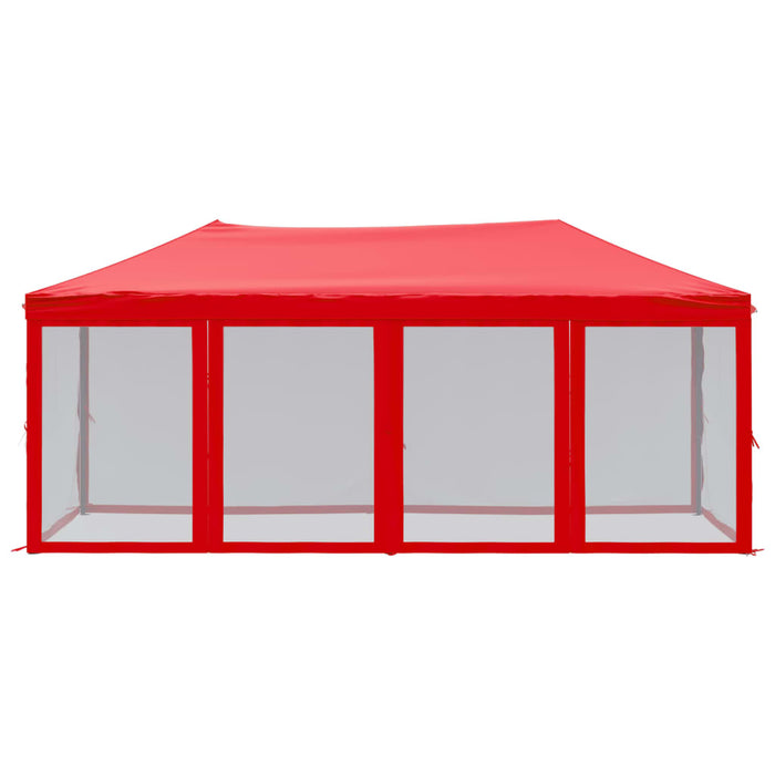 Cort pliabil pentru petrecere, pereți laterali, roșu, 3x6 m - WALTI WALTI