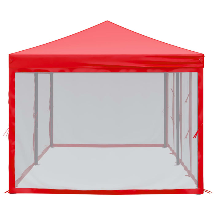 Cort pliabil pentru petrecere, pereți laterali, roșu, 3x6 m - WALTI WALTI
