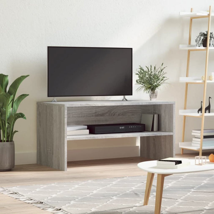 Comodă TV, gri sonoma, 80x40x40 cm, lemn prelucrat - WALTI WALTI