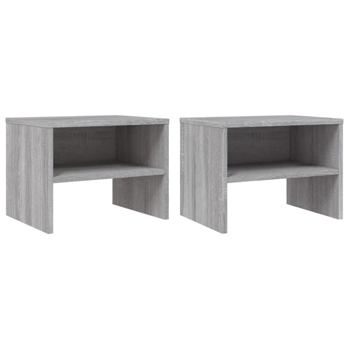 Noptiere, 2 buc., gri sonoma, 40x30x30 cm, lemn prelucrat WALTI
