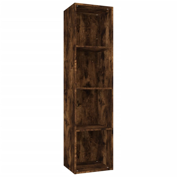 Bibliotecă/dulap TV stejar fumuriu 36x30x143 cm lemn prelucrat - WALTI WALTI