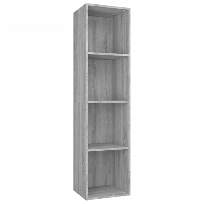 Bibliotecă/dulap TV, gri sonoma, 36x30x143 cm, lemn prelucrat - WALTI WALTI