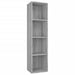 Bibliotecă/dulap TV, gri sonoma, 36x30x143 cm, lemn prelucrat - WALTI WALTI