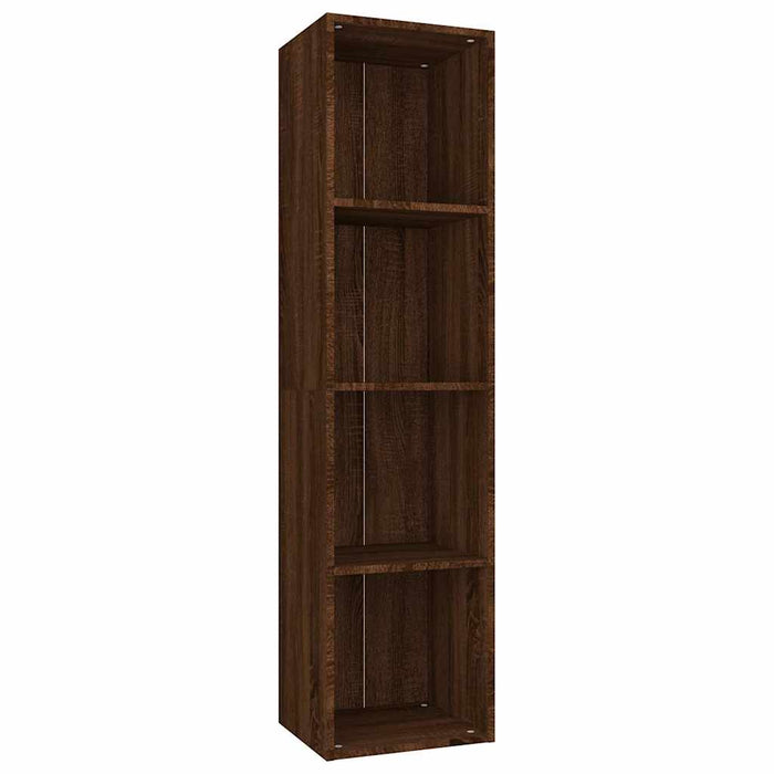 Bibliotecă/dulap TV, stejar maro, 36x30x143 cm, lemn prelucrat WALTI