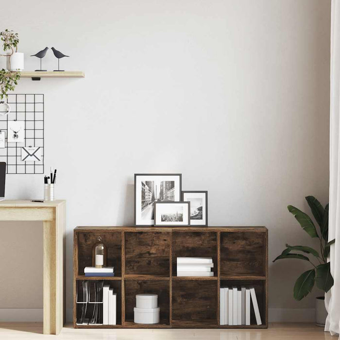 Bibliotecă/dulap, stejar fumuriu, 66x30x130 cm, lemn prelucrat - WALTI WALTI