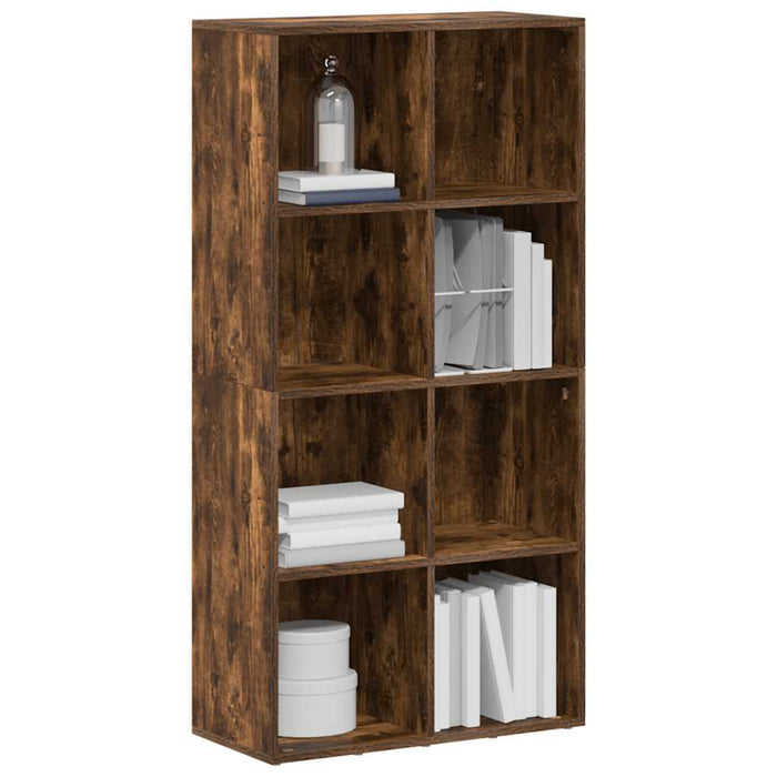 Bibliotecă/dulap, stejar fumuriu, 66x30x130 cm, lemn prelucrat - WALTI WALTI