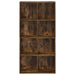 Bibliotecă/dulap, stejar fumuriu, 66x30x130 cm, lemn prelucrat - WALTI WALTI