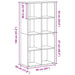 Bibliotecă/dulap, stejar fumuriu, 66x30x130 cm, lemn prelucrat - WALTI WALTI