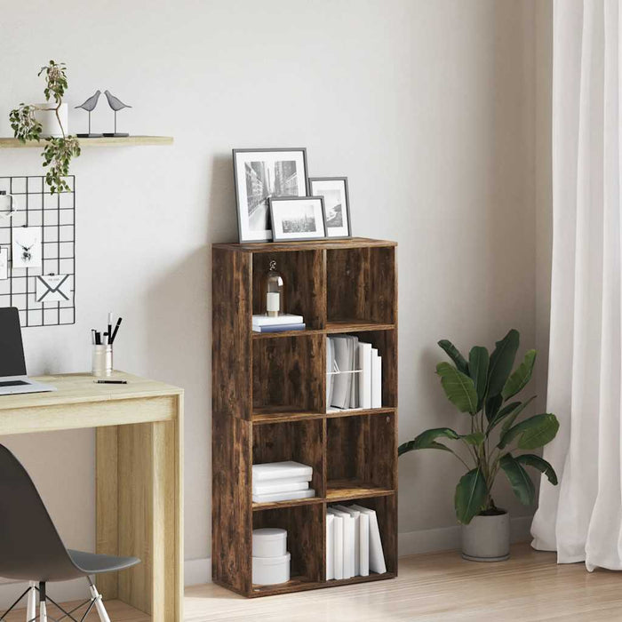 Bibliotecă/dulap, stejar fumuriu, 66x30x130 cm, lemn prelucrat - WALTI WALTI