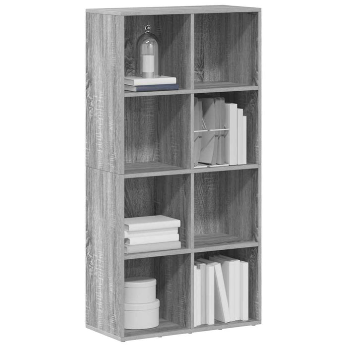 Bibliotecă/Servantă, gri sonoma, 66x30x130 cm, lemn prelucrat - WALTI WALTI