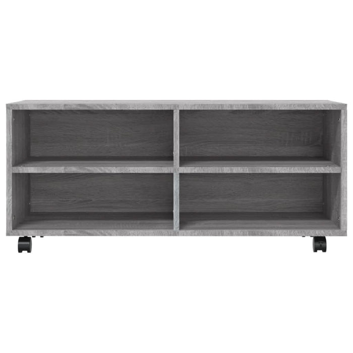 Comodă TV cu roți, gri sonoma, 90x35x35 cm, lemn prelucrat - WALTI WALTI