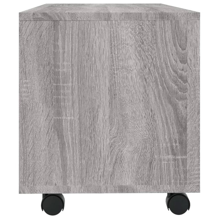 Comodă TV cu roți, gri sonoma, 90x35x35 cm, lemn prelucrat - WALTI WALTI