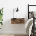 Noptieră plutitoare, stejar fumuriu, 40x30x15 cm lemn prelucrat - WALTI WALTI