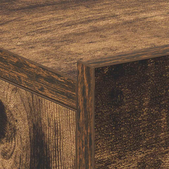 Noptieră plutitoare, stejar fumuriu, 40x30x15 cm lemn prelucrat - WALTI WALTI