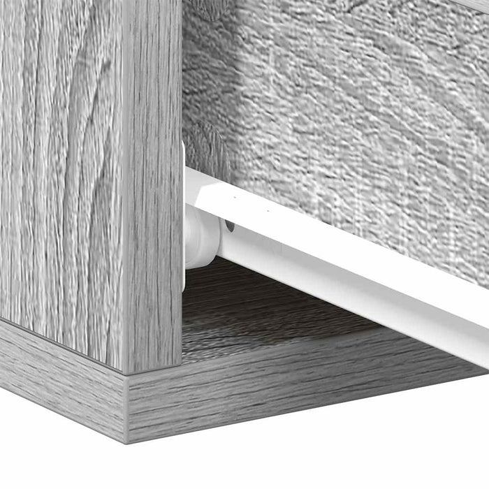 Noptiere plutitoare 2 buc gri sonoma 40x30x15 cm lemn prelucrat - WALTI WALTI