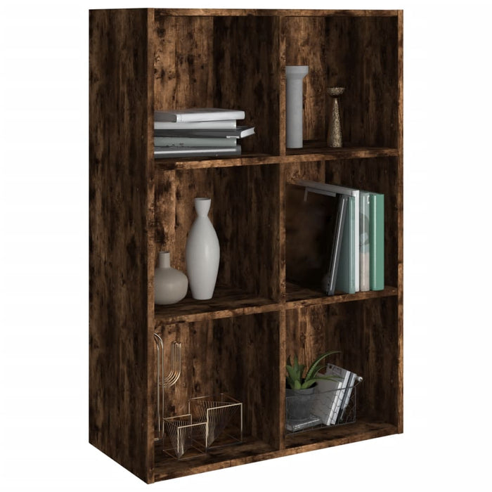 Bibliotecă/dulap, stejar fumuriu, 66x30x98 cm, lemn prelucrat - WALTI WALTI