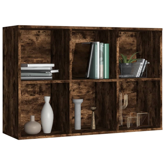 Bibliotecă/dulap, stejar fumuriu, 66x30x98 cm, lemn prelucrat - WALTI WALTI