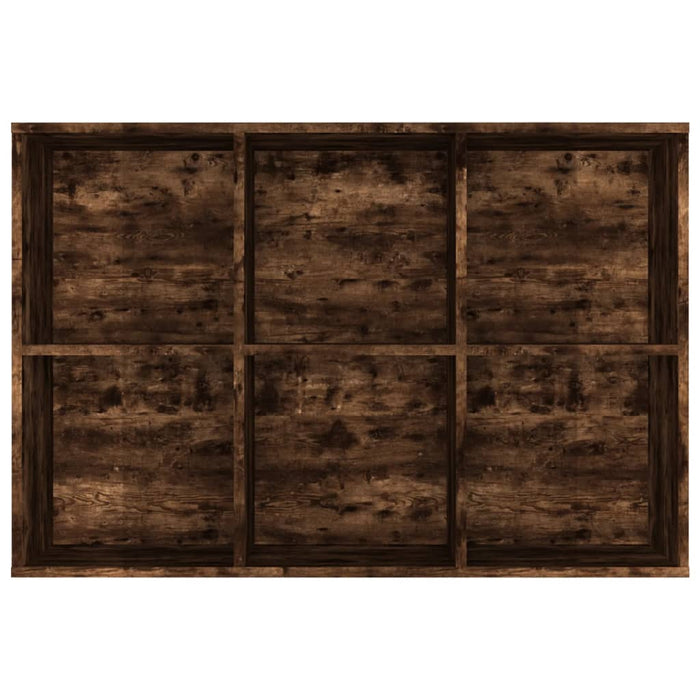 Bibliotecă/dulap, stejar fumuriu, 66x30x98 cm, lemn prelucrat - WALTI WALTI
